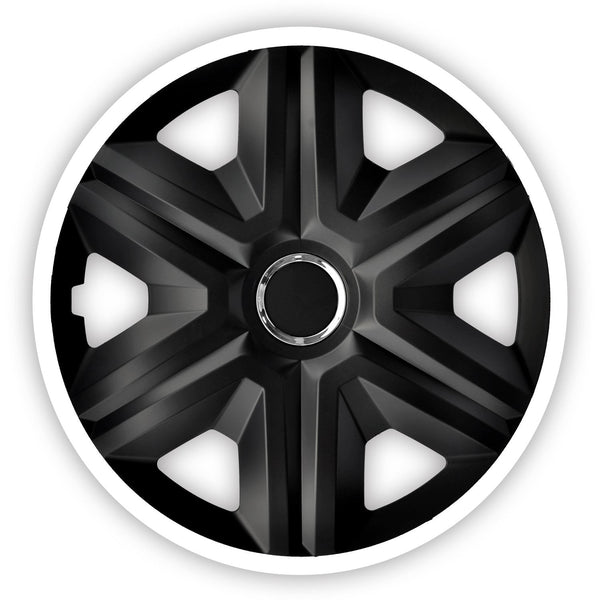 Universal hjulkapsler 14" NRM FAST LUX hvid 4 stk.