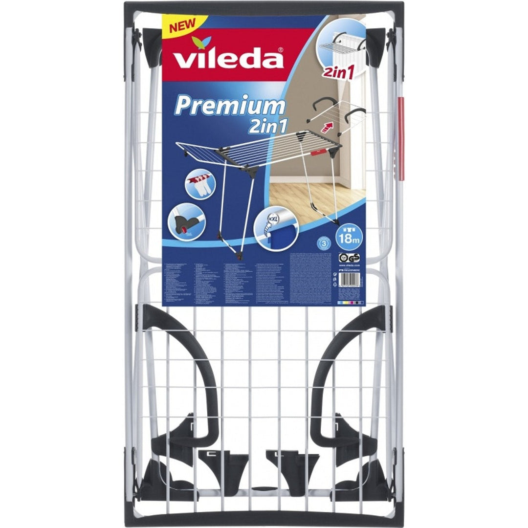 Vileda Premium 2-i-1 tørretumbler med lås på vingerne