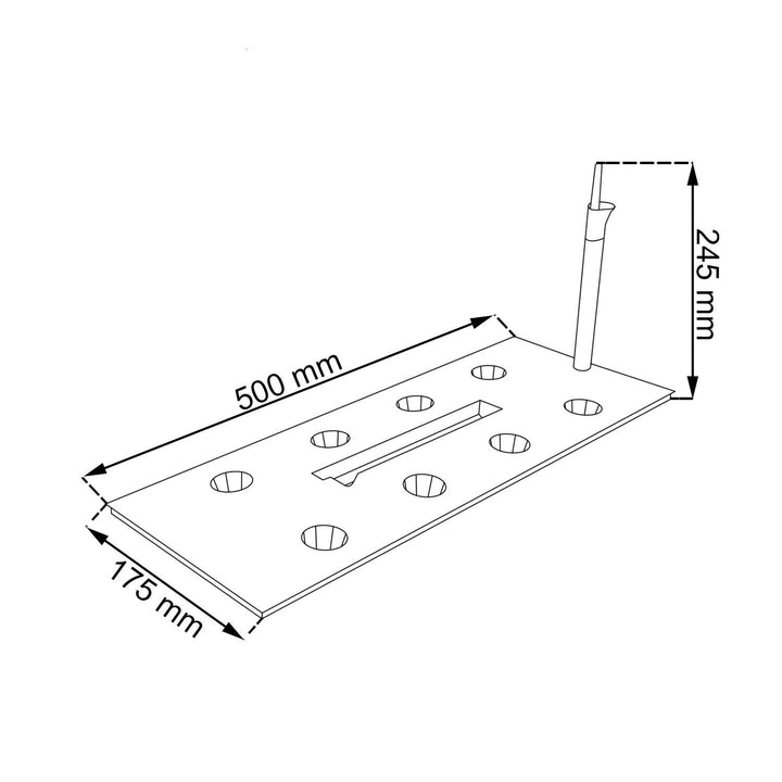 Prosperplast Rato Case DRTC500 S433 rattanplantepotte, antracitgrå
