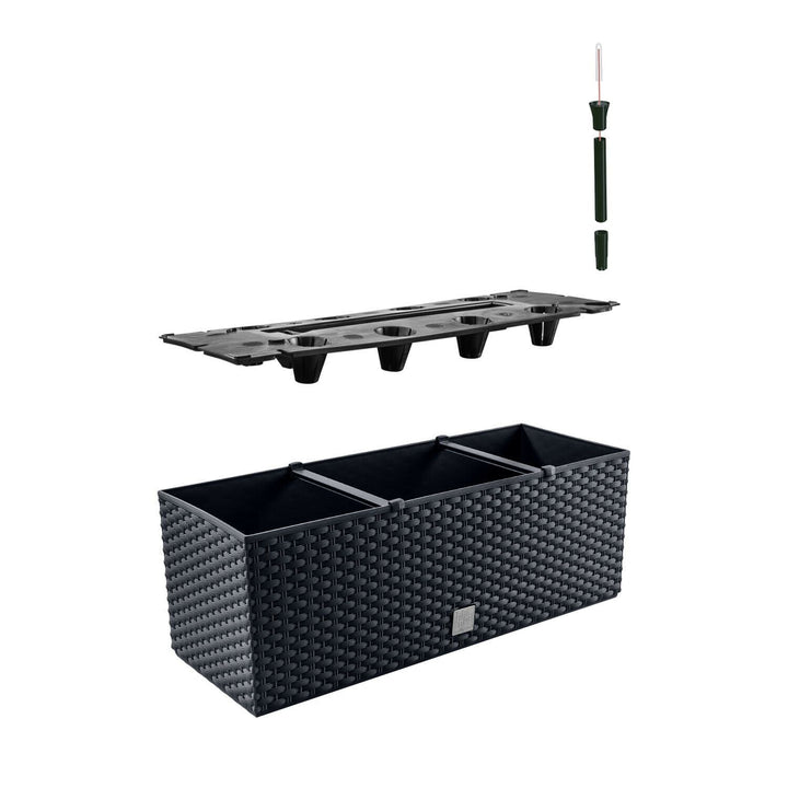 Prosperplast Rato Case DRTC500 S433 rattanplantepotte, antracitgrå
