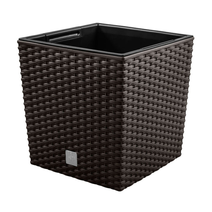 Blomsterkrukke med indsats Prosperplast Rato Low DRTS325L 440U umbra