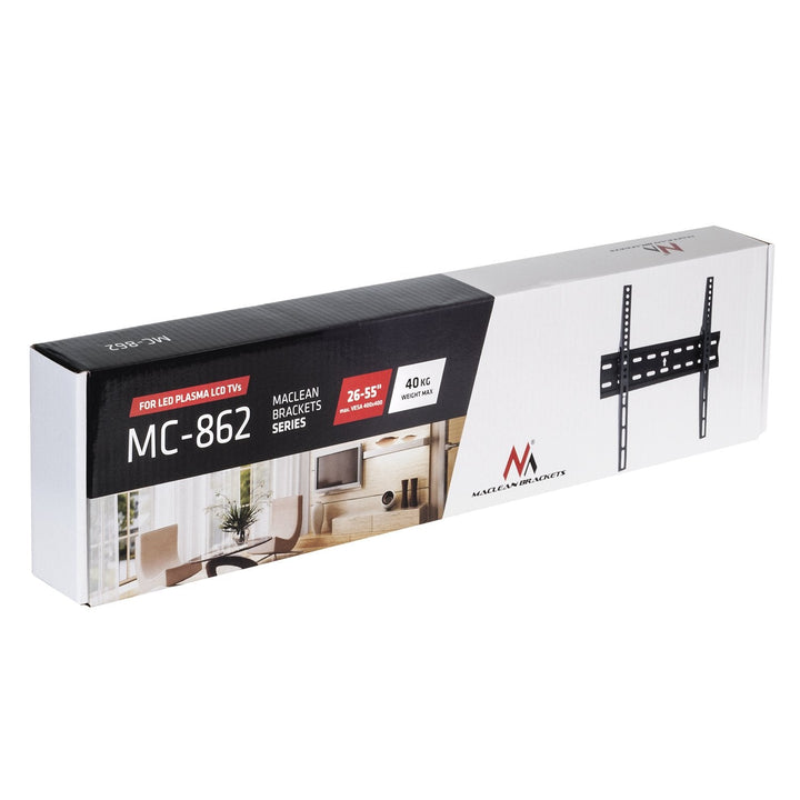 TV-holder til 26-55" 40 kg universal Maclean MC-862 sort max vesa 400x400