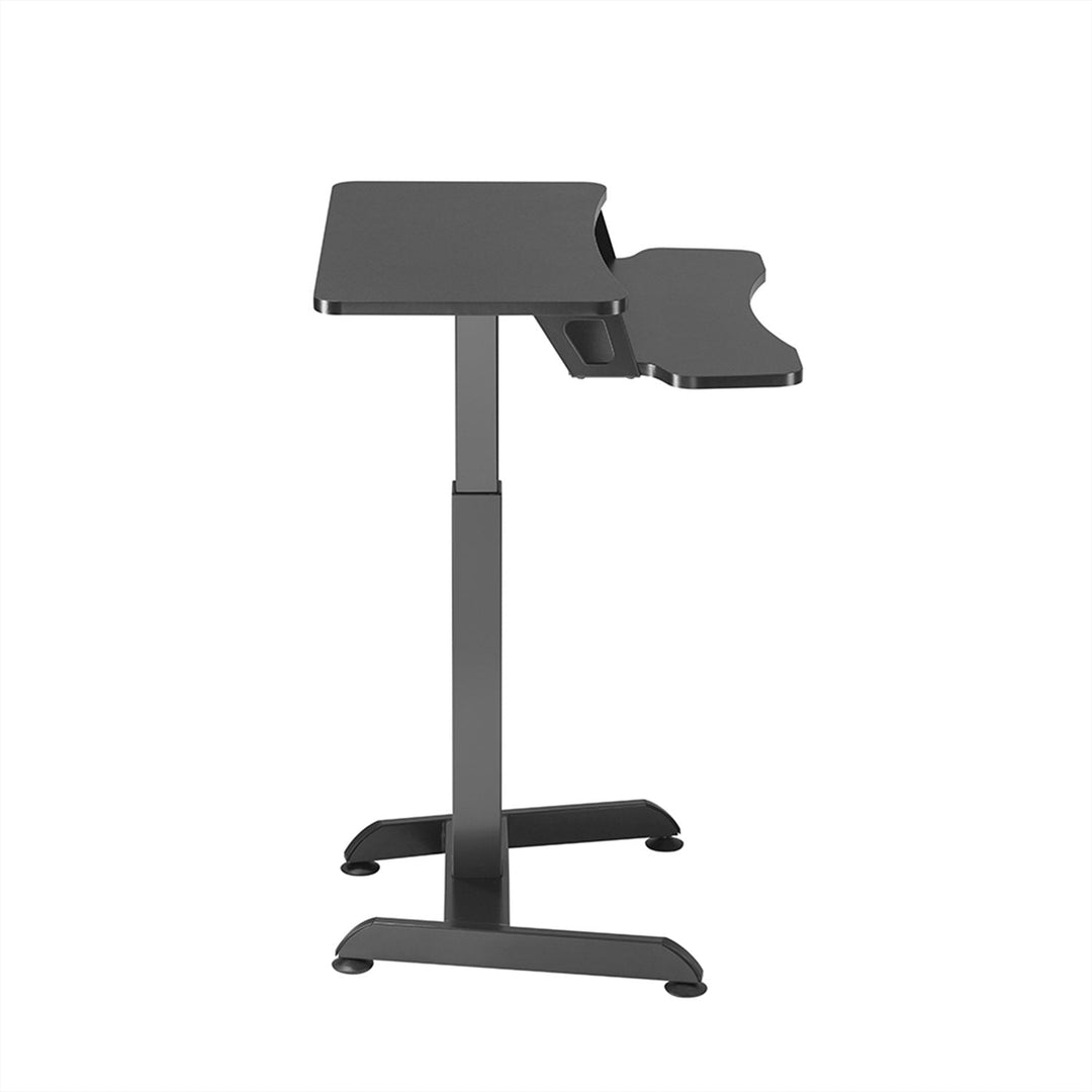 Elektrisk skrivebord, bord, arbejdsstation, højdejustering, Maclean MC-835, maks. højde 122 cm, maks. 37 kg – til stående og siddende arbejde