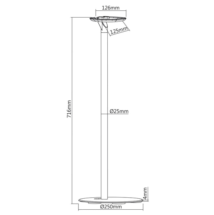 Gulvstativ til Sonos One Sonos Play-højttaler Maclean Brackets MC-841