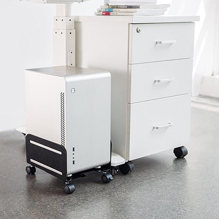 Vogn med holder til computer CPU på hjul MC-851 10 kg maks.