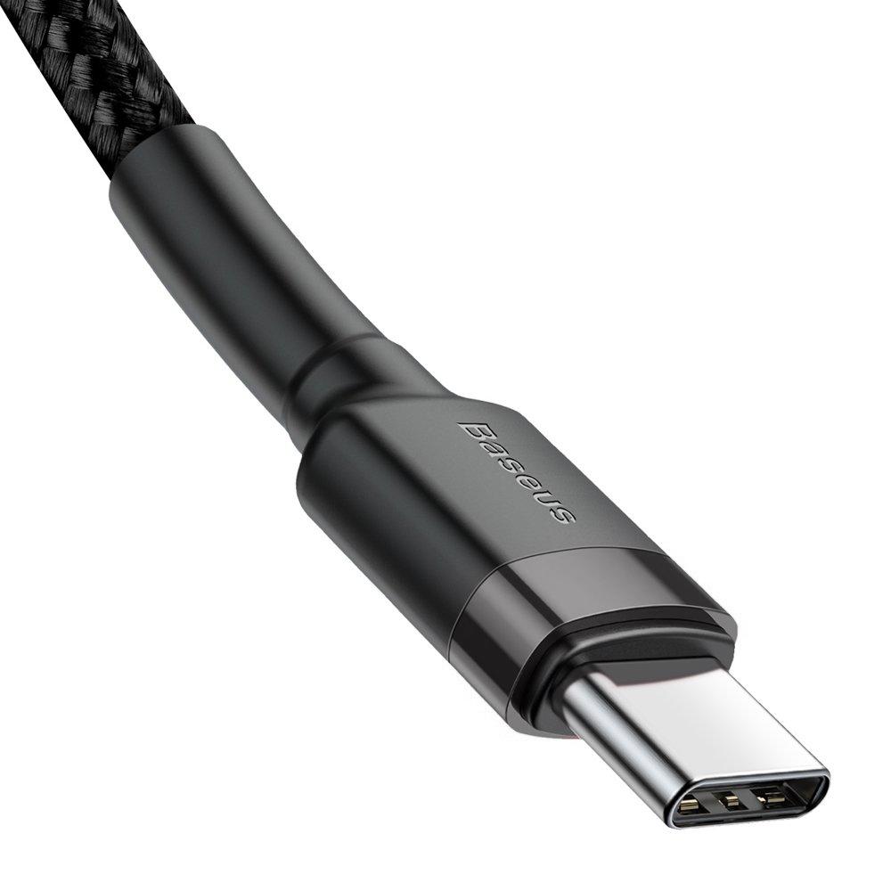 USB Type-C-kabel, 2 m, flash-opladning PD 60 W, 20 V, 3 A, QC3.0, BASEUS Cafule-serien