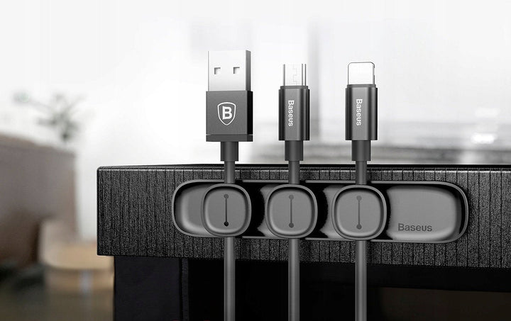 BASEUS Pease Cable Clip USB-kabelholder til skrivebordet