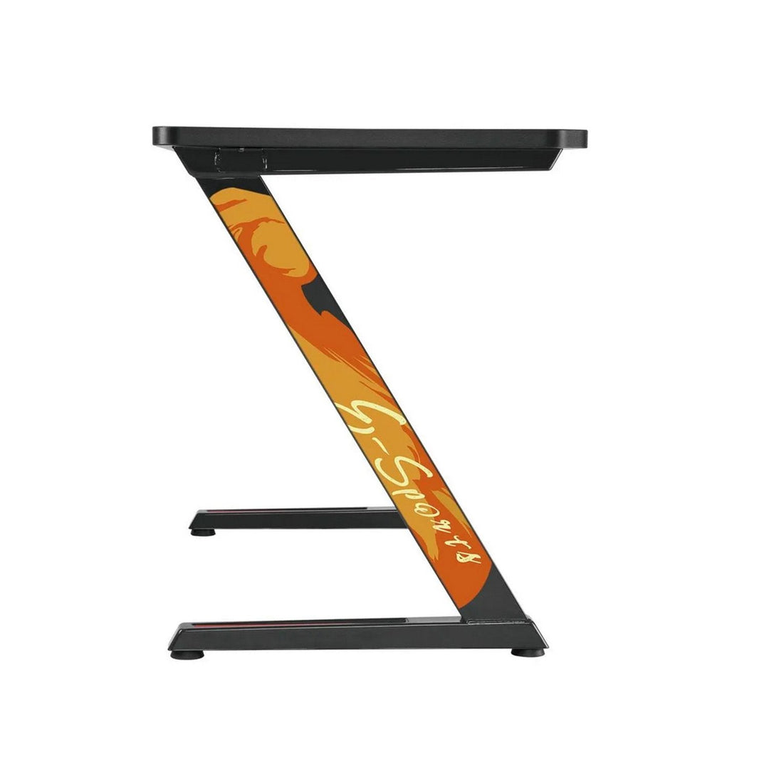 Gaming-skrivebord, sort NanoRS RS120, maks. 50 kg, højde 750 mm