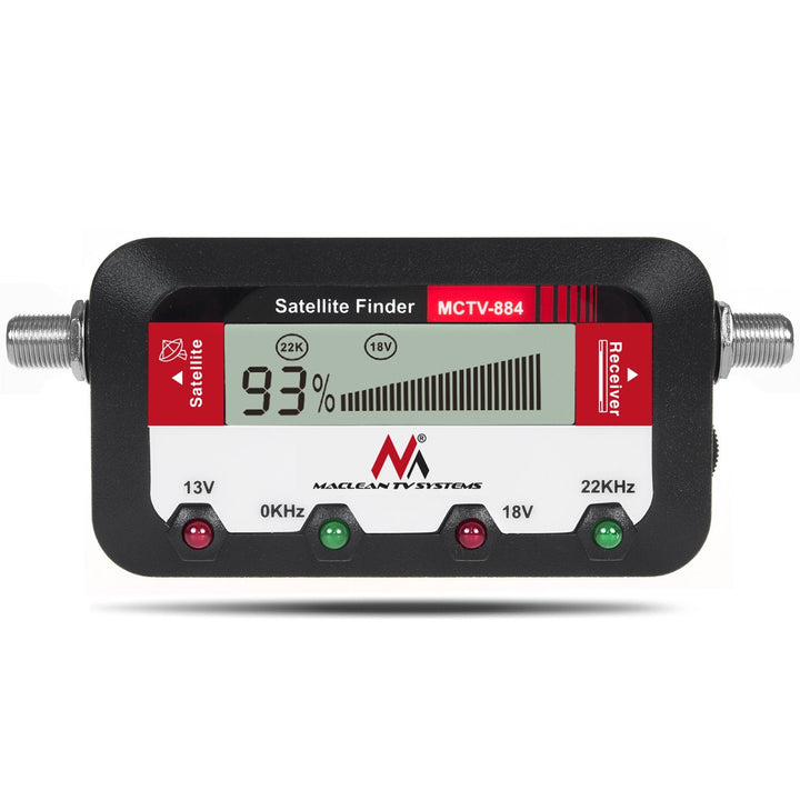 Satellitmåler med digitalt display Maclean MCTV-884 kabel 25 cm F-F