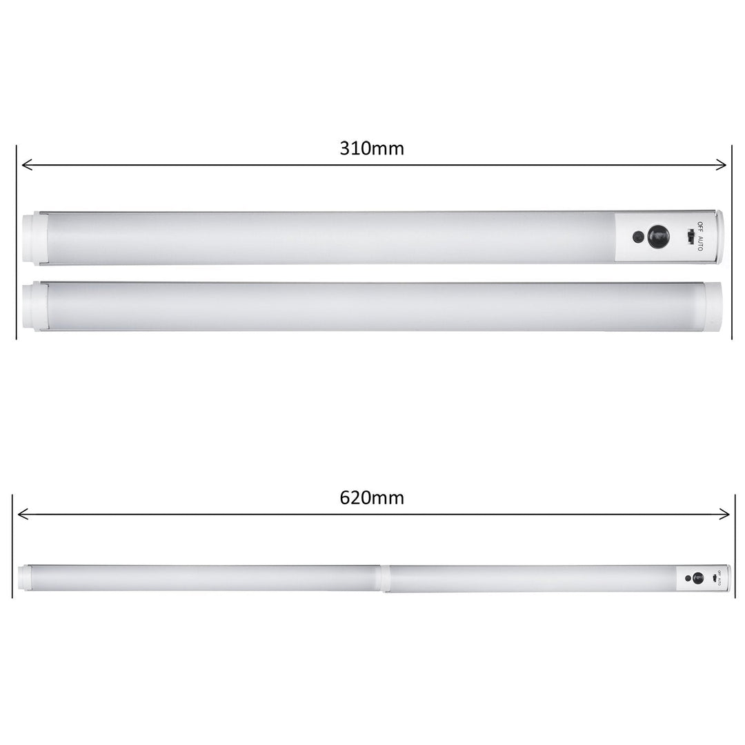 Underbords LED-lineær lampe, sæt med 2 moduler med fjernbetjening og strømforsyning Maclean Energy MCE245 – maks. 4 moduler på én strømforsyning