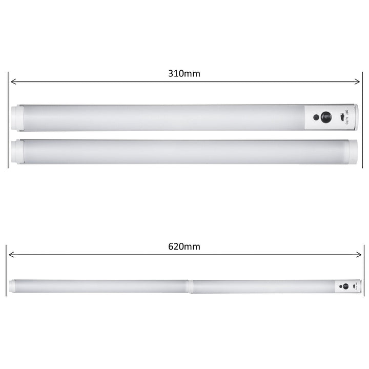 Underbords LED-lineær lampe, sæt med 2 moduler med fjernbetjening og strømforsyning Maclean Energy MCE245 – maks. 4 moduler på én strømforsyning