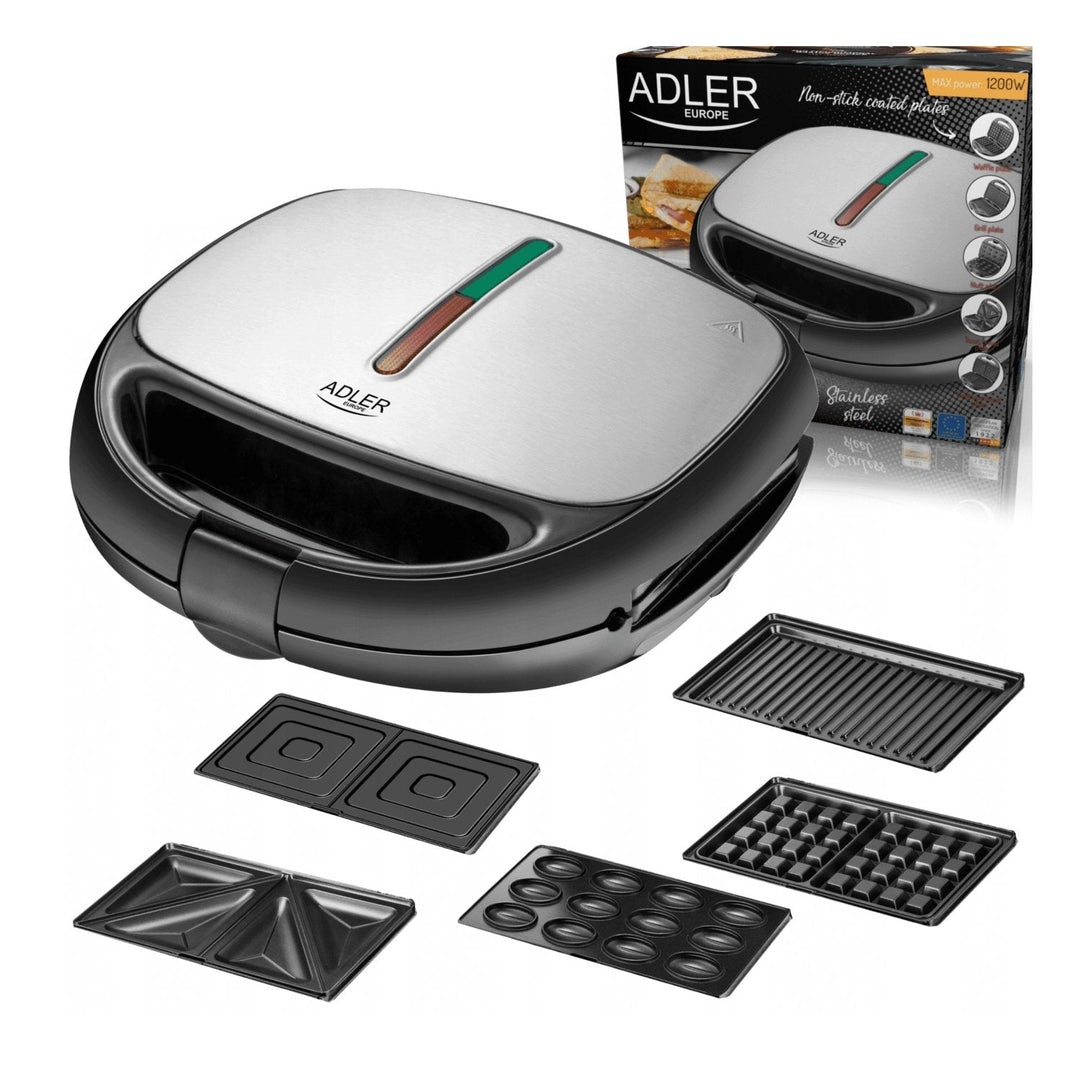 Multifunktionel brødrister Adler AD 3040 1200 W 5 funktioner