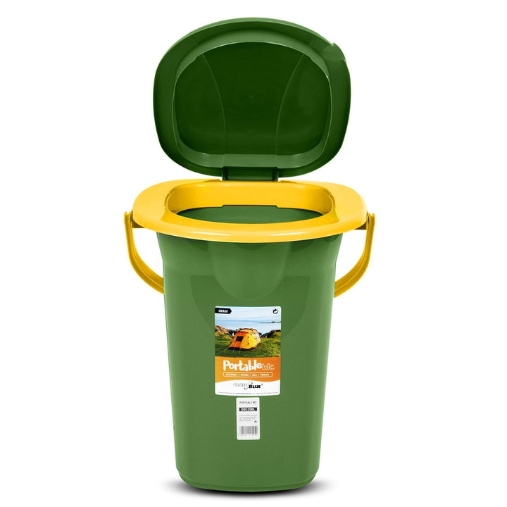 GreenBlue GB320GO rejsetoilet, mørkegrøn og orange