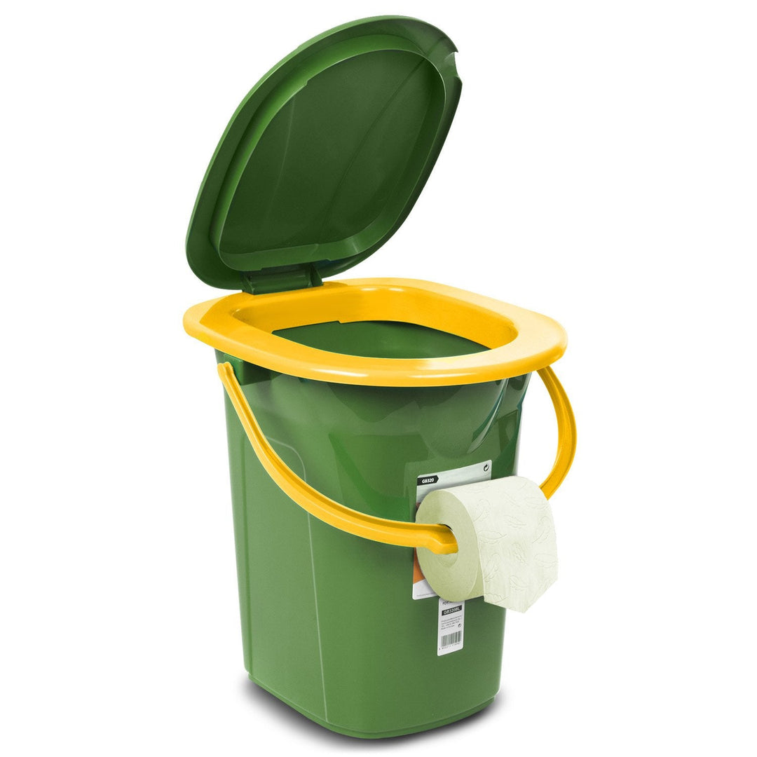 GreenBlue GB320GO rejsetoilet, mørkegrøn og orange