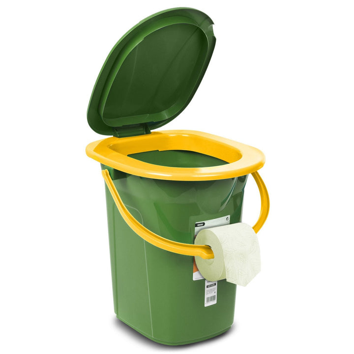 GreenBlue GB320GO rejsetoilet, mørkegrøn og orange