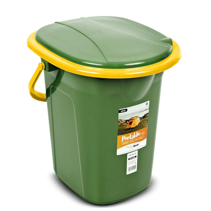 GreenBlue GB320GO rejsetoilet, mørkegrøn og orange