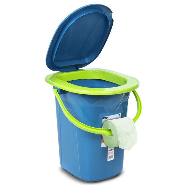 GreenBlue GB320BL campingtoilet, marineblå-lime