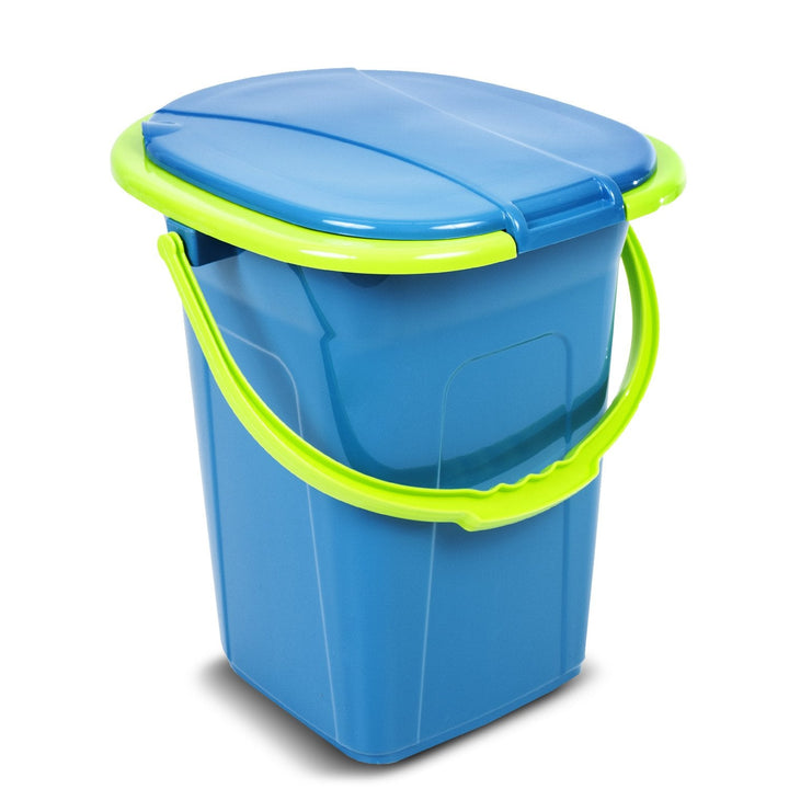 GreenBlue GB320BL campingtoilet, marineblå-lime