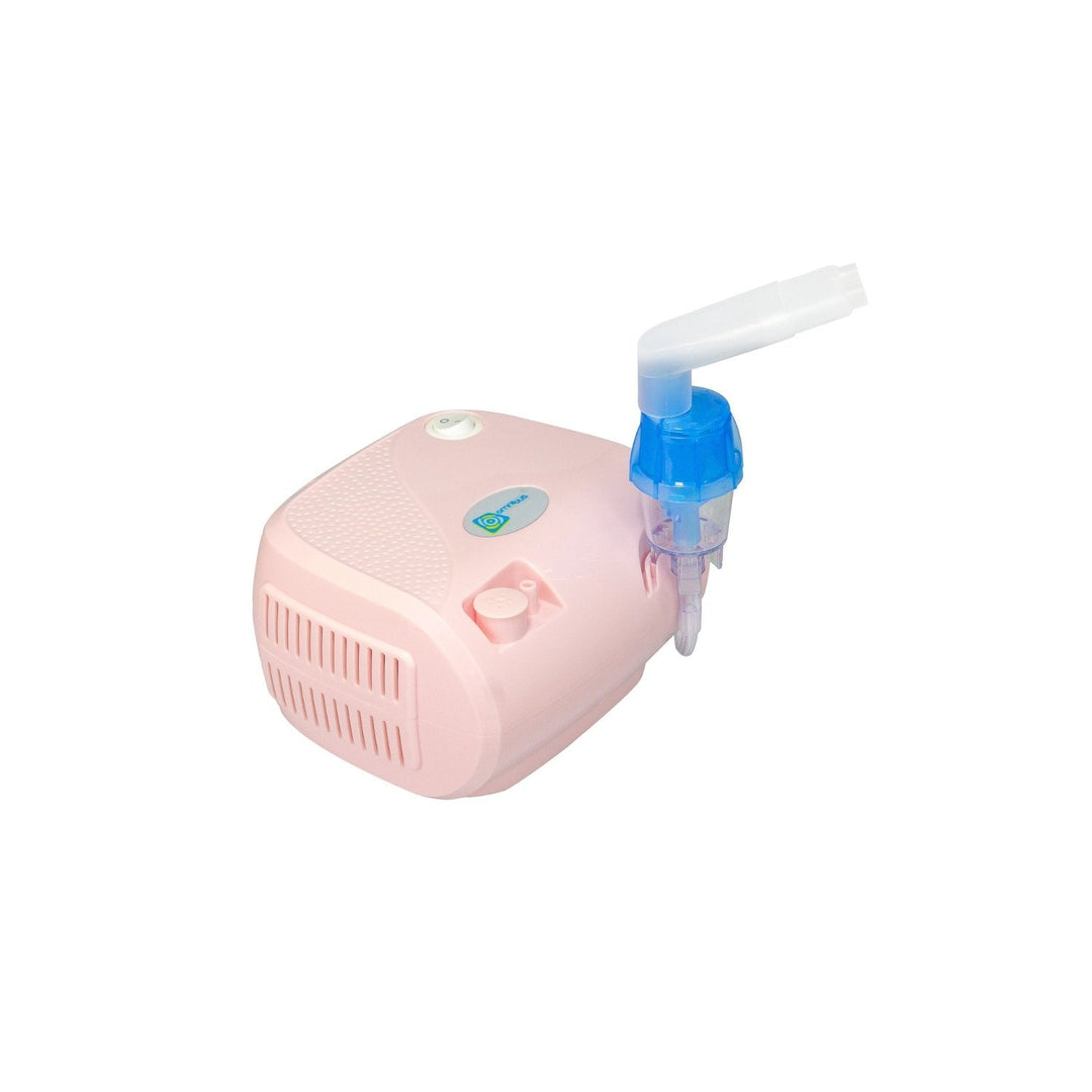 Omnibus inhalator, kontinuerlig drift, 2 masker, ekstra filtre, pudderrosa, BR-CN116B