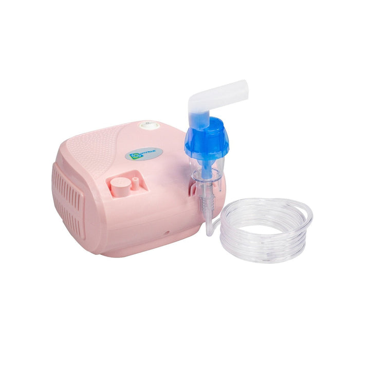 Omnibus inhalator, kontinuerlig drift, 2 masker, ekstra filtre, pudderrosa, BR-CN116B