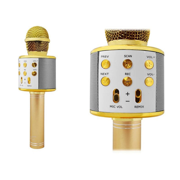 Bluetooth-mikrofon med højttaler LTC MIC100 rosa-guld
