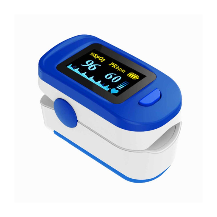 Tech-Med TM-PX30 pulsoximeter, sort OLED-display