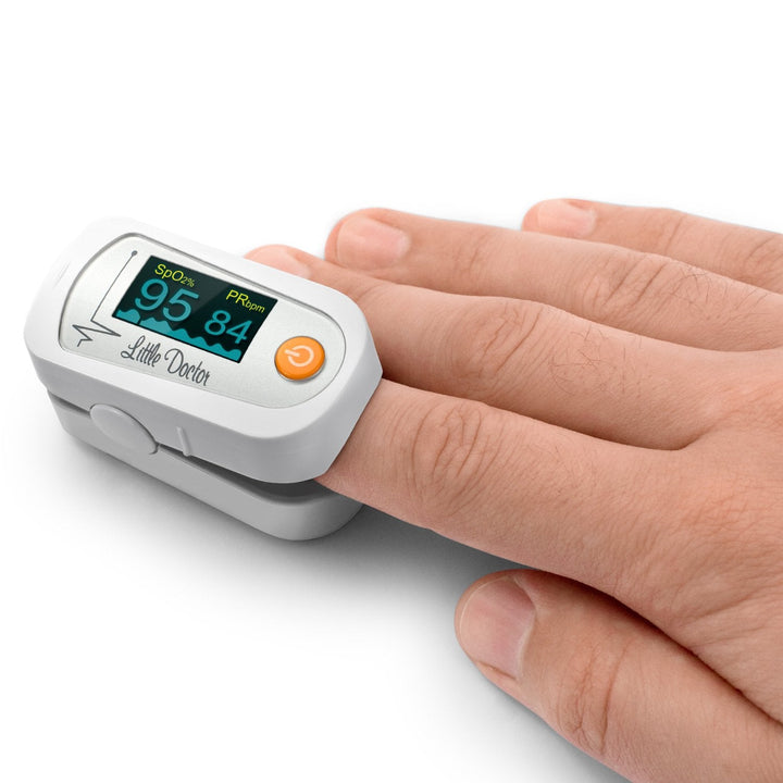 Little Doctor MD300C23 pulsoximeter, inklusive batterier