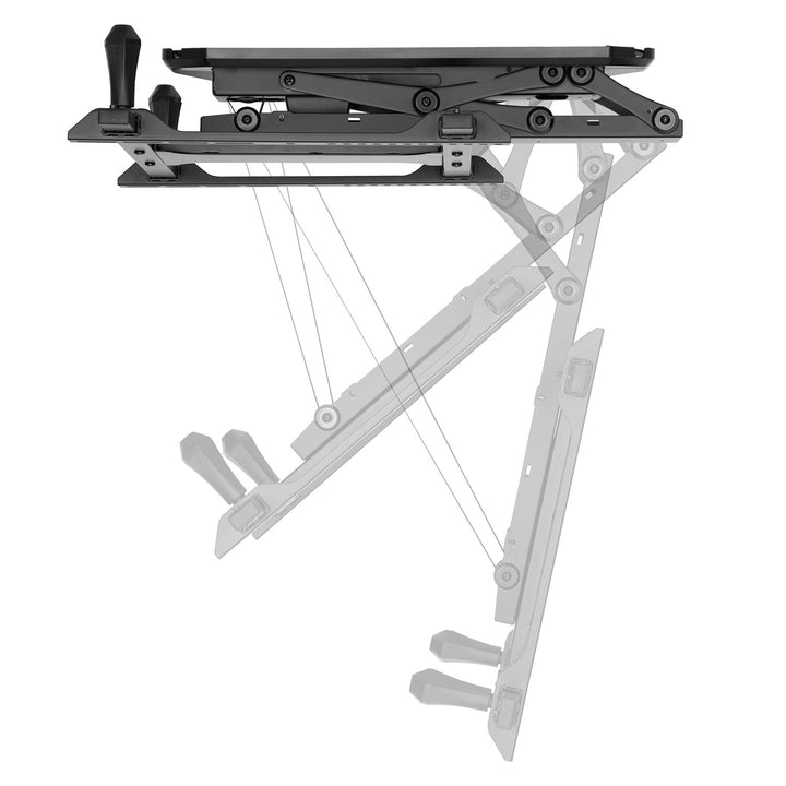 Elektrisk TV-holder til loft, til skrå vægge 32"-70" 35 kg maks. fjernbetjening Maclean MC-880 maks. VESA 600x411