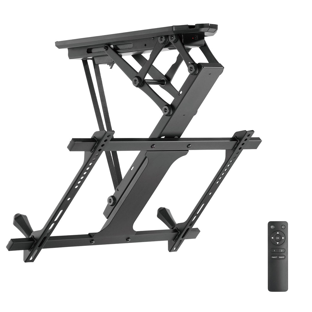 Elektrisk TV-holder til loft, til skrå vægge 32"-70" 35 kg maks. fjernbetjening Maclean MC-880 maks. VESA 600x411