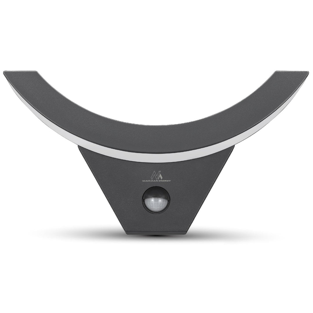 LED-lampe med infrarød bevægelsessensor MCE290 GR 800 lm 10 W IP54 Maclean Energy, farve: grå