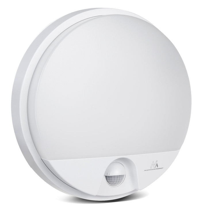 LED-lampe med infrarød bevægelsessensor MCE291 W 1100 lm 15 W IP54 Maclean Energy, farve: hvid