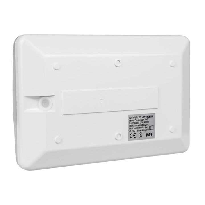 Maclean LED-lampe, husnummer, med skumringssensor, hvid, maks. 10 W, IP65, neutral farve (4000 K), maks. 1000 lm, MCE292 W