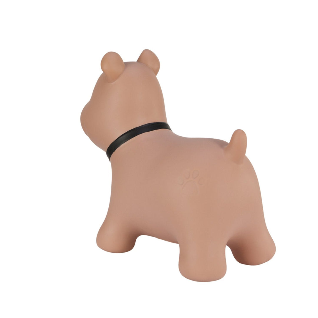 Brun hund Tootiny - oppusteligt hoppetøj til børn