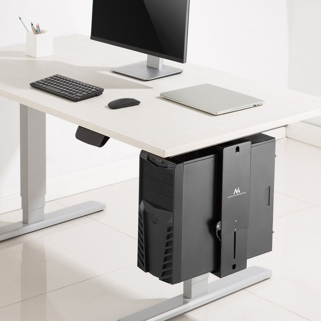 Maclean MC-885 B computerholder, sort, justerbar, maks. 10 kg.