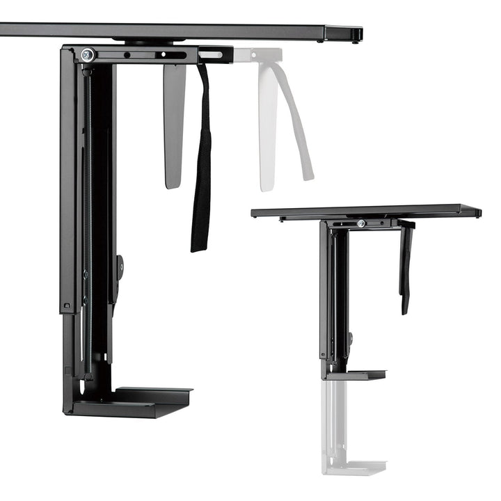 Maclean MC-885 B computerholder, sort, justerbar, maks. 10 kg.