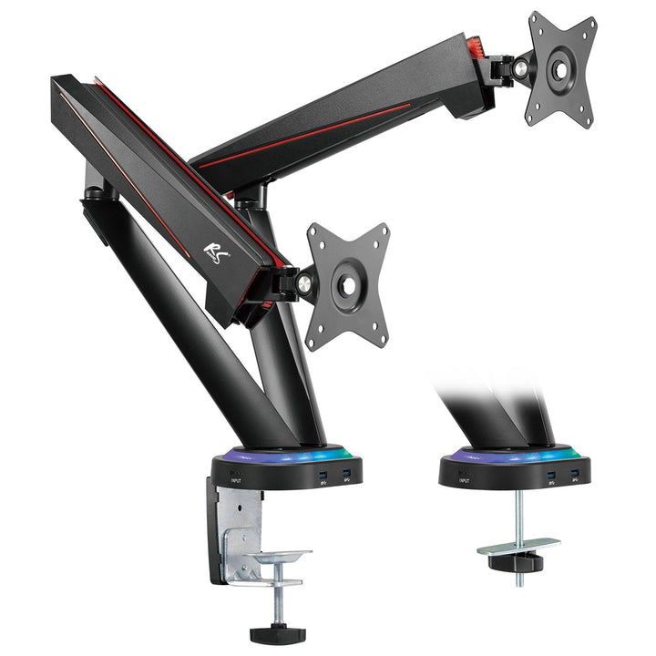 Gaming-holder til 2 LCD-skærme NanoRS RS887 17-32" 2x 8 kg (maks. 16 kg) VESA 75x75 og 100x100