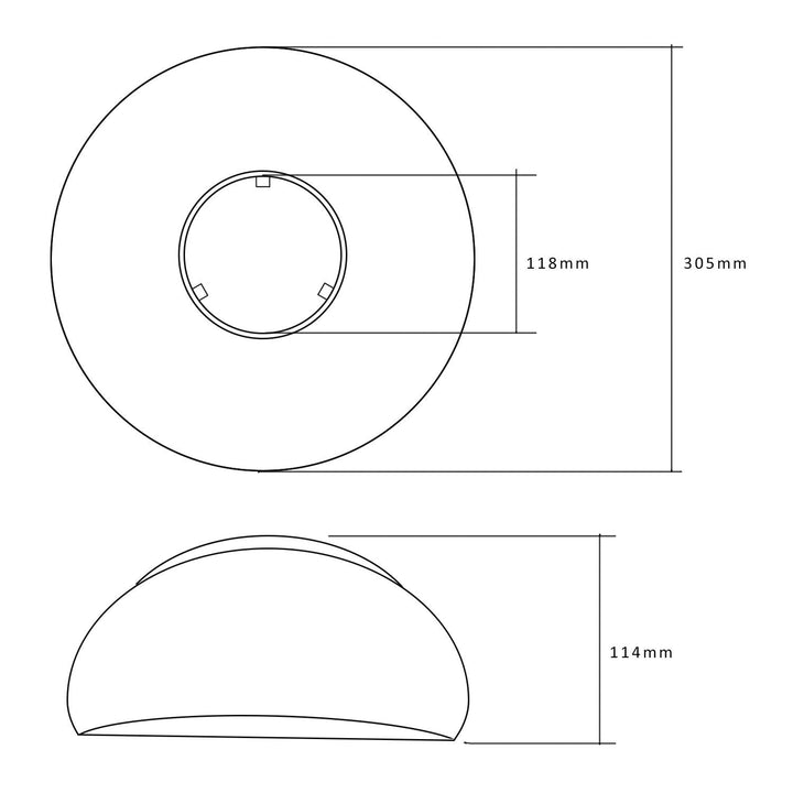 Lysskærm/reflektor Maclean Energy MCE416 til LED-lagerpærer 40W - MCE262 CW, materiale: PC