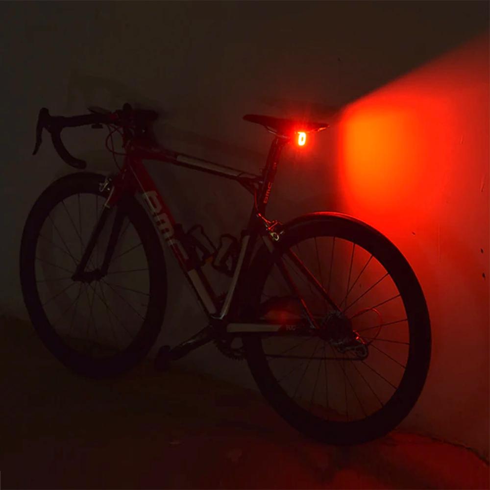 USB-baglygte til cykel AUTO STOP skumringssensor Maclean Energy MCE355 COB LED max. 125 lm acu 450 mAh
