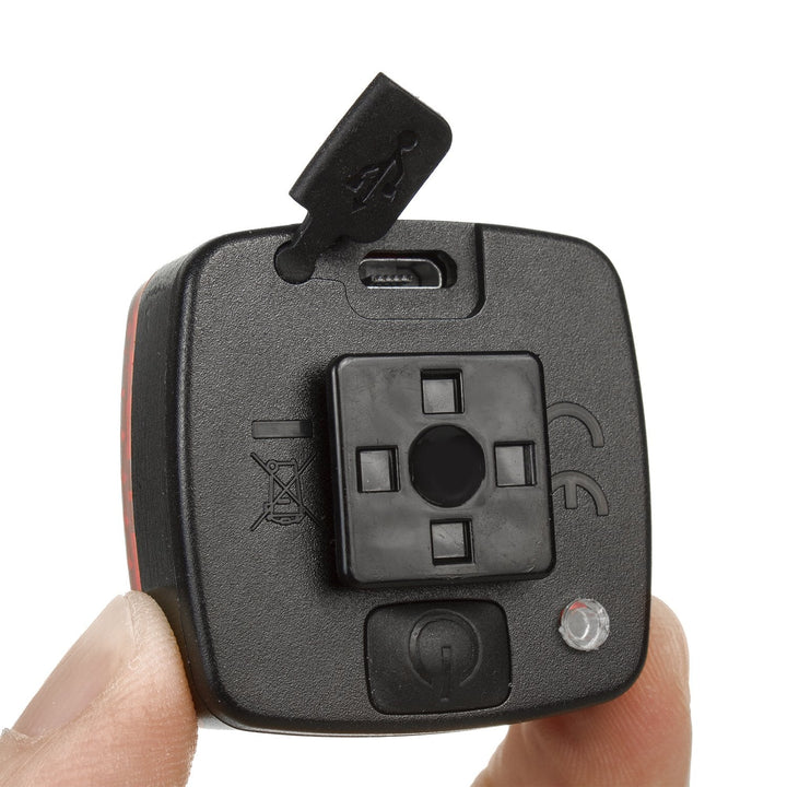 USB-baglygte til cykel AUTO STOP skumringssensor Maclean Energy MCE355 COB LED max. 125 lm acu 450 mAh