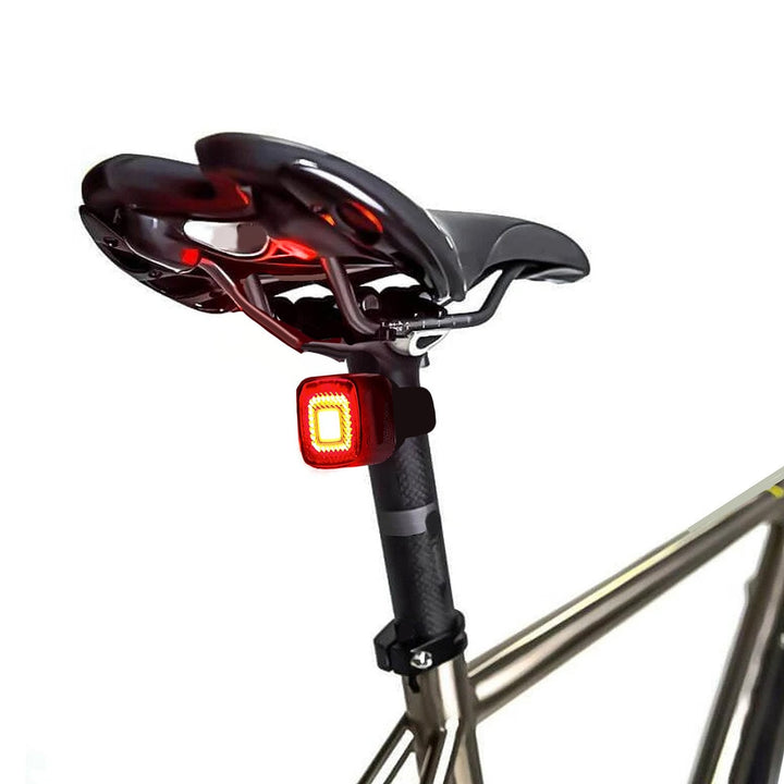 USB-baglygte til cykel AUTO STOP skumringssensor Maclean Energy MCE355 COB LED max. 125 lm acu 450 mAh