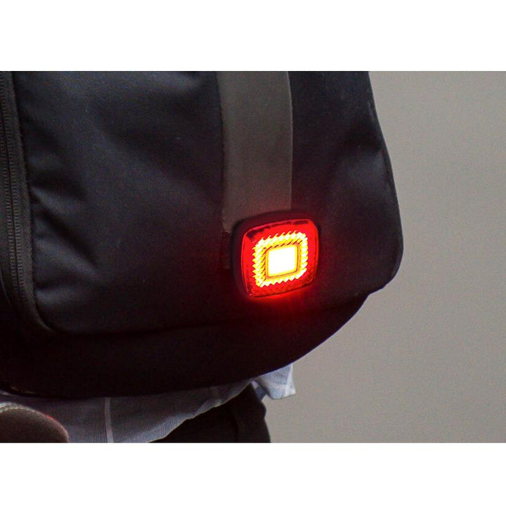 USB-baglygte til cykel AUTO STOP skumringssensor Maclean Energy MCE355 COB LED max. 125 lm acu 450 mAh