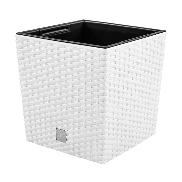 Blomsterpotte med indsats Rato Low DRTS325L-S449 - i hvid farve