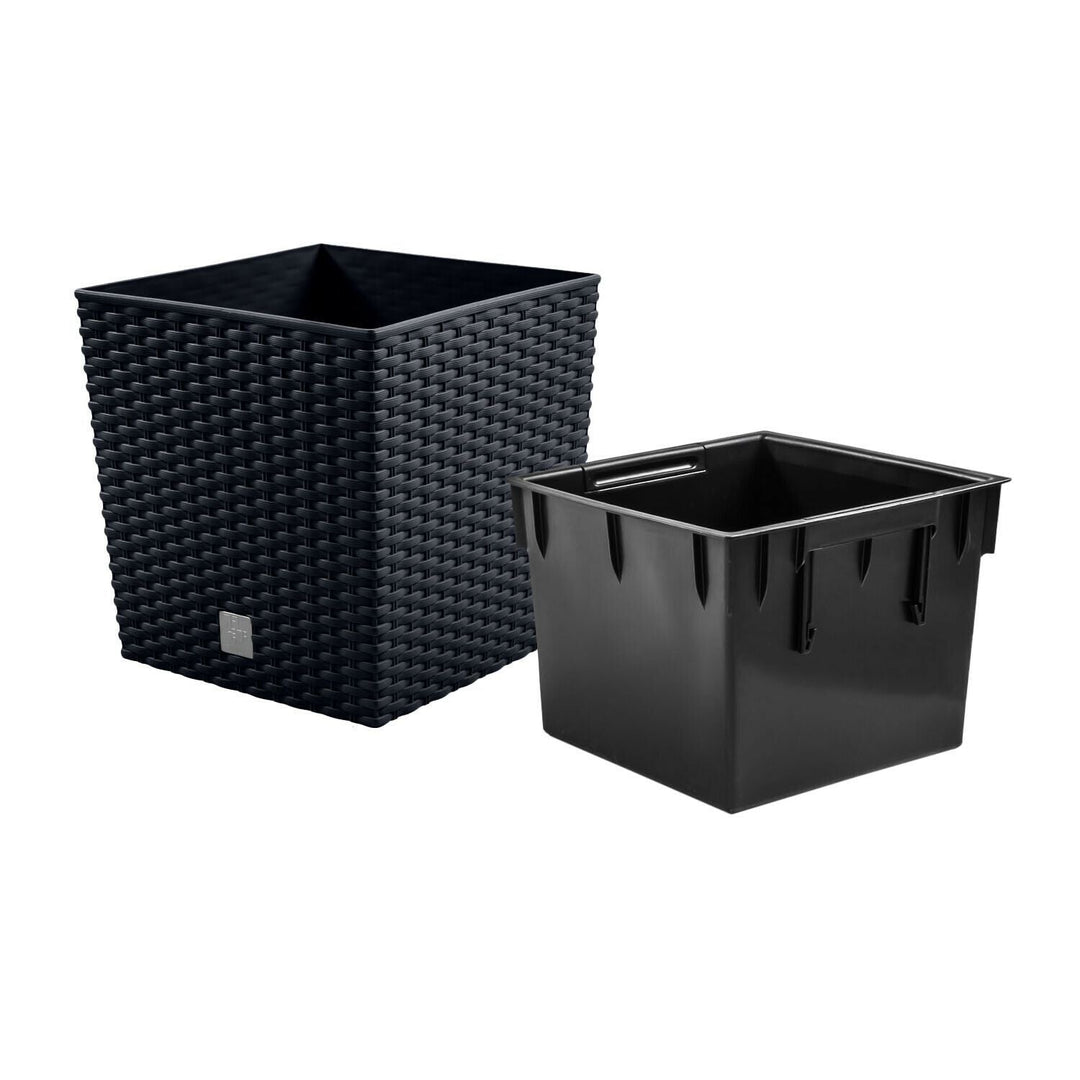 Blomsterpotte med indsats Rato Low DRTS400L-S433 - farve antracit