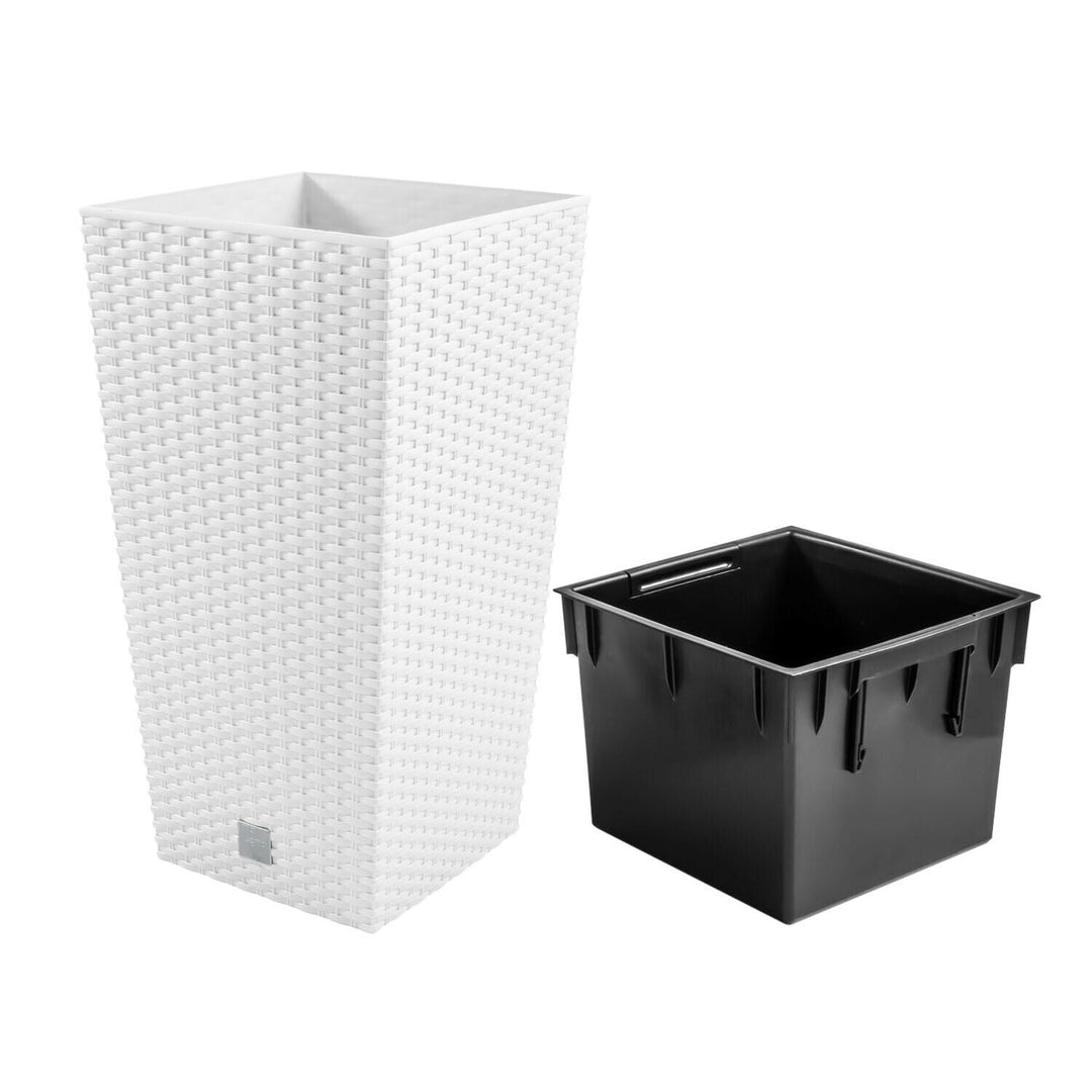 Blomsterpotte med indsats Rato Square DRTS265-S449 - farve hvid