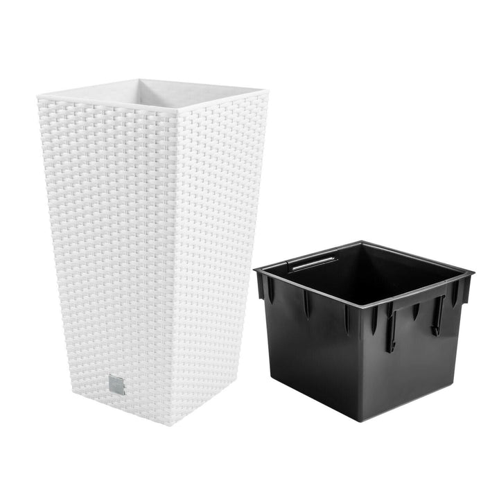 Blomsterpotte med indsats Rato Square DRTS265-S449 - farve hvid