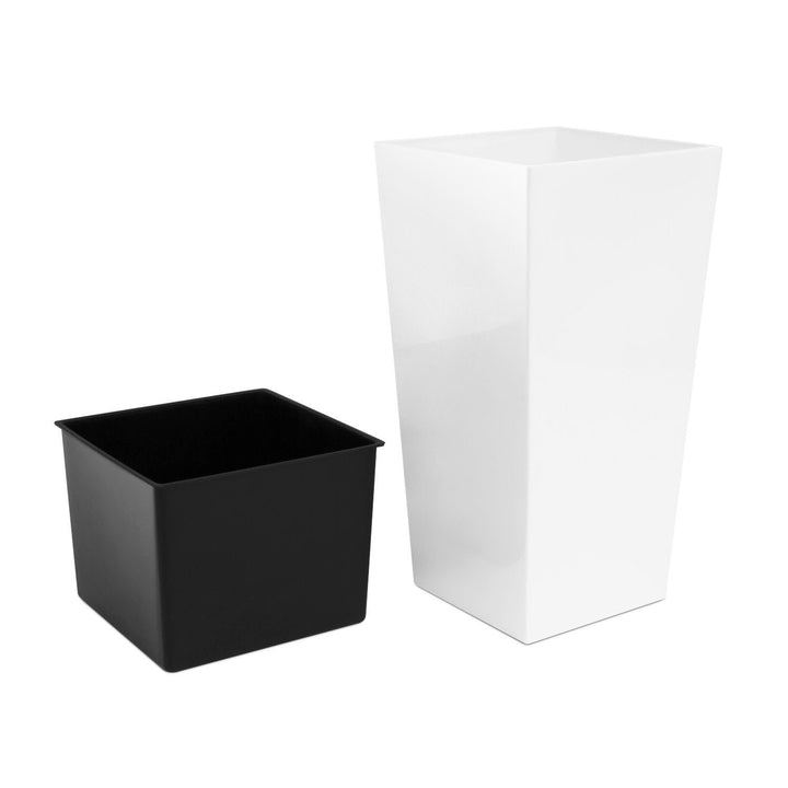 Urbi Square DURS265-S449 blomsterkrukke med indsats - hvid