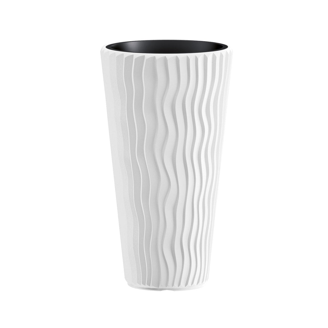 Flowerpot with a Sandy Slim DPSP300 insert - white