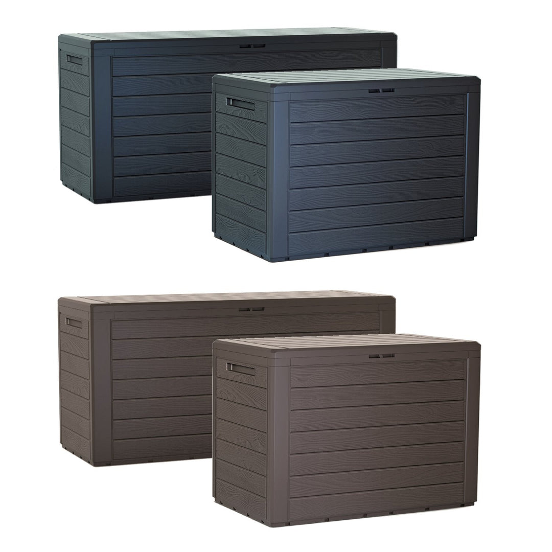 Haveboks Woodebox 190L MBWL190-S433 - farve antracit