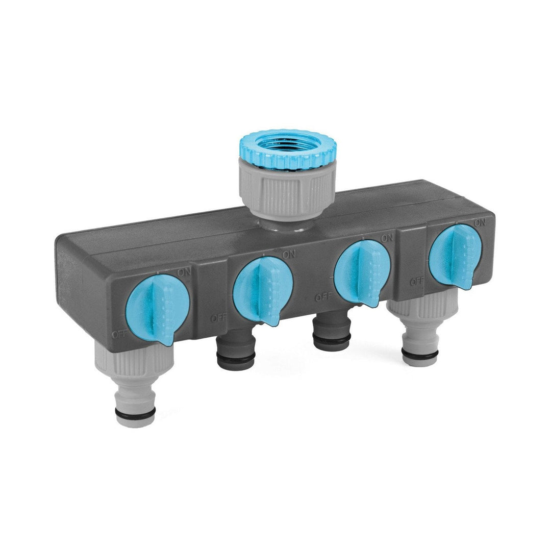 The Cellfast Ideal four-way splitter allows you to connect four devices to one tap at a time