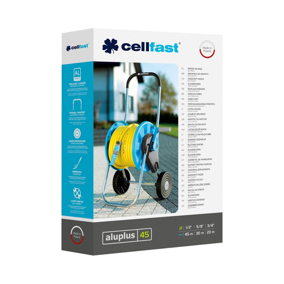 Cellfast Aluplus 1/2" 45 m aluminium slangestativ